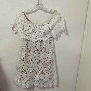 White Summer Floral Dress Marina